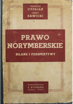 Prawo norymberskie Bilans i perspektywy 1948 r.