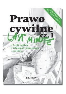 Last Minute Prawo Cywilne cz.1 wyd. 2018