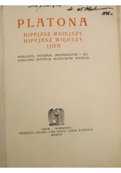 Hippjasz mniejszy, Hippjasz większy i Jon, 1921 r.