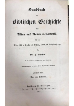 Handbuch biblischen geschichte des alten und neuen testaments, 1864 r.