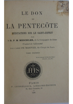 Le don de la pentecote, 1895 r.