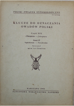 Klucze do oznaczania owadów Polski część XIX zeszyt 87