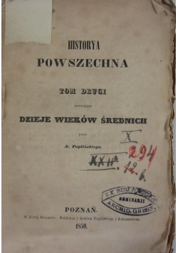 Historya Powszechna, Tom II, 1850r.