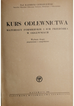 Kurs odlewnictwa,1950 r.