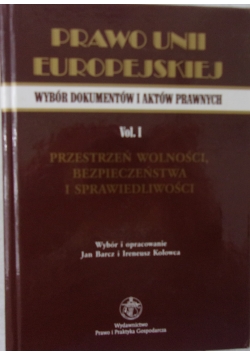Prawo Unii Europejskiej, vol 1