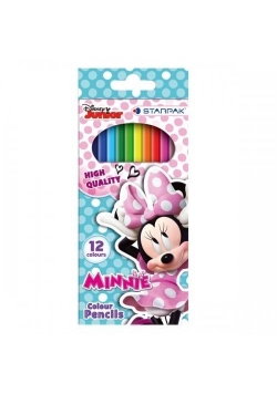 Kredki ołówkowe 12 kolorów Minnie