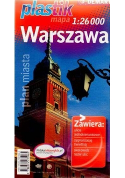 Plan miasta - Warszawa PLASTIK  DEMART