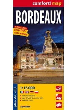 Bordeaux, laminowany plan miasta 1:15 000