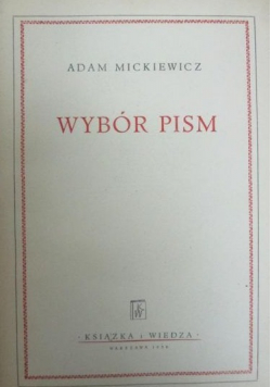 Mickiewicz Wybór pism