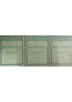 Bethowen Klavier - Sonaten , Band I - III, ok. 1920 r.