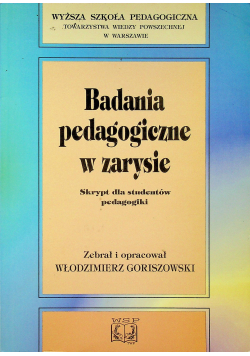Badania pedagogiczne w zarysie