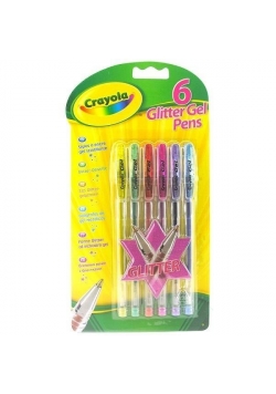Długopisy żelowe brokatowe CRAYOLA