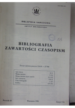 Bibliografia zawartości czasopism Zeszyt Od 7 do 12