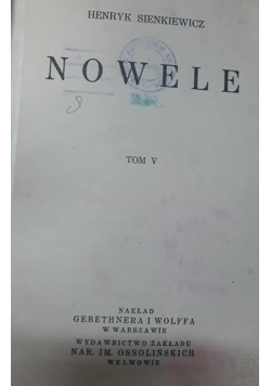 Nowele Tom V , 1931 r.