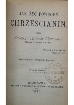 Liguori 4 tytuły w 1 książce ok 1891 r.