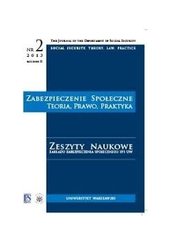 Zabezpieczenie Społeczne. Teoria, prawo, praktyka, nr 2