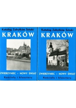 Katalog zabytków sztuki Kraków, zestaw 2 książek