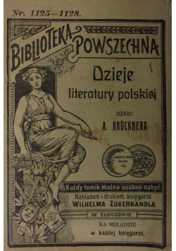 Dzieje literatury polskiej, 1928 r.