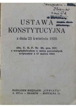 Ustawa konstytucyjna z dnia 23 kwietnia 1935