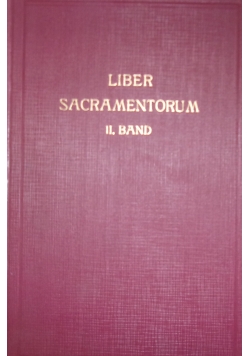 Liber Sacramentorum, Band II, 1929r.
