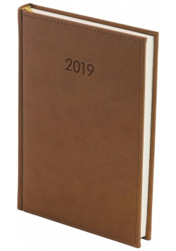 Kalendarz 2019 A5 Dzienny Vivella Brąz