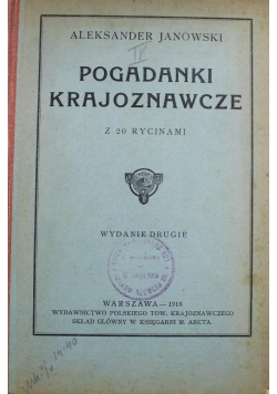 Pogadanki Krajoznawcze z 20 rycinami 1918 r.