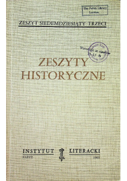Zeszyty historyczne 73