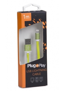 Kabel lightning USB zielony PLUG&PLAY