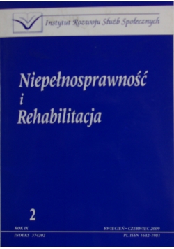 Niepełnosprawność i rehabilitacja 2