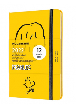 Kalendarz 2022 tygodniowy 12MP Peanuts, żółty