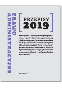 Prawo Administracyjne Przepisy 2019