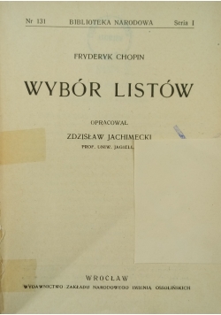 Wybór Listów ,1949 r.