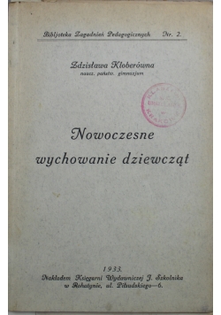 Nowoczesne wychowanie dziewcząt 1933 r.