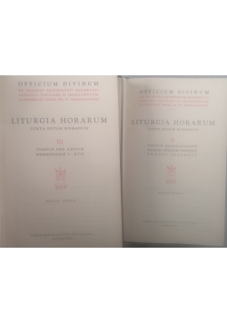 LIturgia Horarum Iuxta Ritum Romanum, Tom II i III