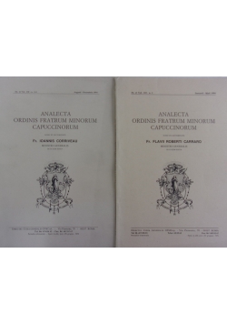 Analecta ordinis fratrum minorum capuccinorum, vol. 110