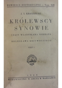 Królewscy  Synowie ,1929r.