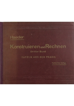 Konstruieren und Rechnen, 1942r.