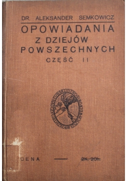 Opowiadania z dziejów powszechnych Część II 1905 r.