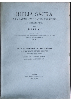 Biblia Sacra. Iuxta Latinam Vulgatam Versionem , 1936r.