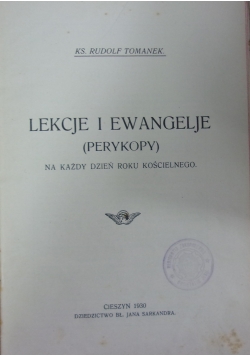 Lekcje  i Ewangelje ,1930 r.