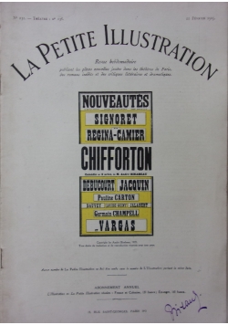 La Petite Illustration 21 Fevrier, 1925 r.