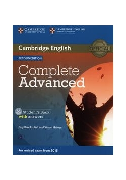 Complete Advanced Student's Book with answers +CD, Nowa