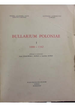 Bullarium Poloniae I 1000-1342