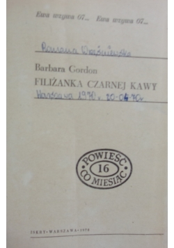 Filiżanka czarnej kawy