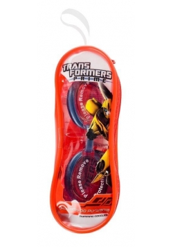 Okularki do pływania Transformers czerwone + etui