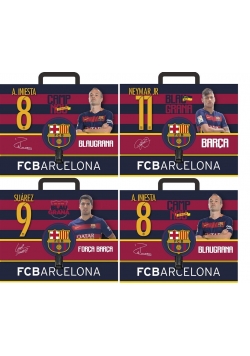 Teczka z rączką A4 twarda FC Barcelona 4 Mix ASTRA