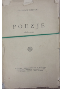 Poezje 1898-1923, OK. 1924r.