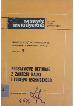 Podstawowe definicje z zakresu nauki i postępu technicznego