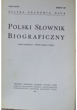 Polski Słownik Biograficzny Zeszyt 109