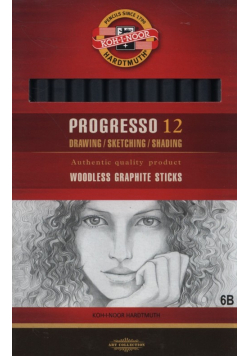 Ołówek grafitowy 6B Progresso 12 sztuk